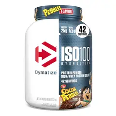 DYMATIZE - Iso 100 3 LB Proteina Hidrolizada - Cocoa Pebbles