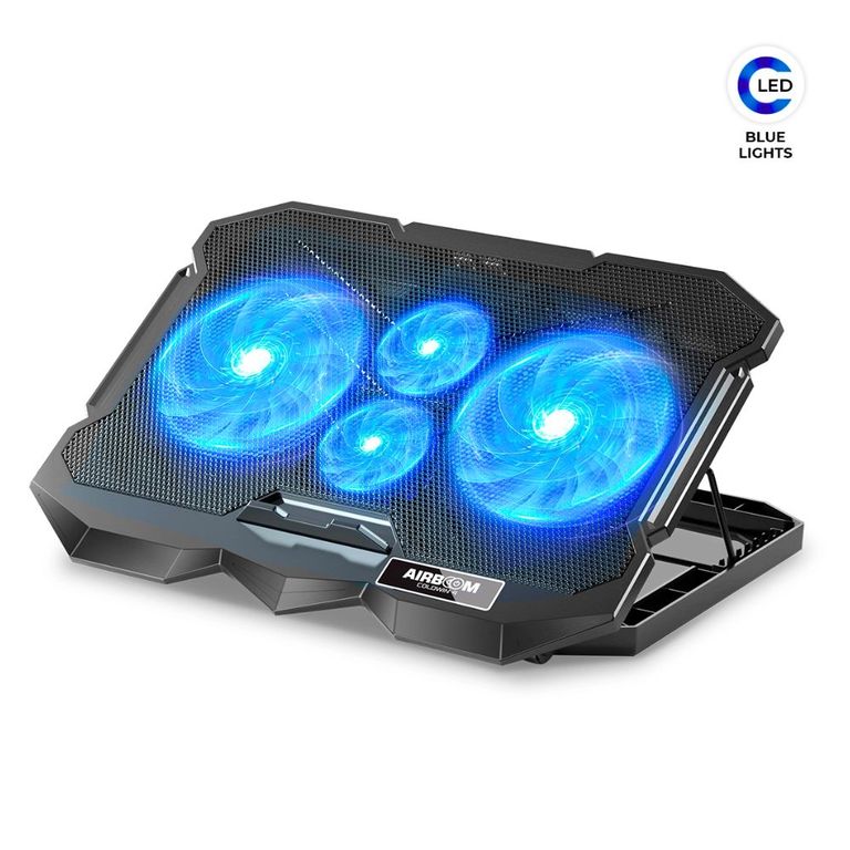 Cooler Laptop Gamer Coldwin Rgb 17 4 Ventiladores 7 Niveles