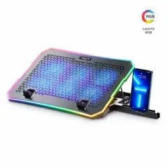 AIRBOOM - Cooler Laptop Gamer Lexus Rgb 6ventiladores 17 Base Celular