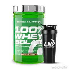 SCITEC NUTRITION - 100 % Whey Isolate - Proteina Isolatada 700 g - Chocolate + Shaker
