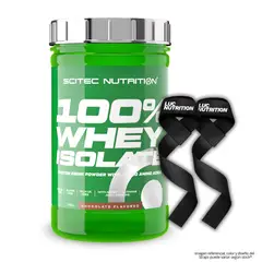 SCITEC NUTRITION - 100 % Whey Isolate - Proteina Isolatada 700 g - Chocolate + Straps