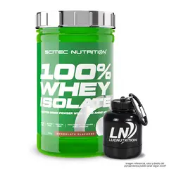 SCITEC NUTRITION - 100 % Whey Isolate - Proteina Isolatada 700 g - Chocolate + Portaproteina