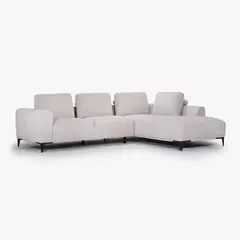 TUGO - Sofá en L Cyan Pocket Derecho Tela Gris Taupe