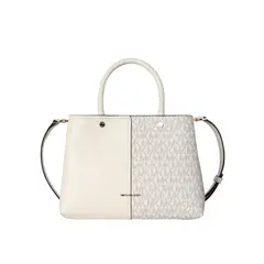 MICHAEL KORS - BOLSO SATCHEL MUJER FLORA BLANCO