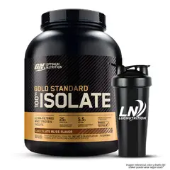 Optimum Nutrition - Proteina Gold Standard Isolate 5 LB - Chocolate Bliss + Shaker
