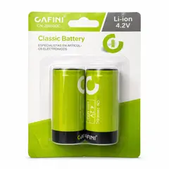 CAFINI - Batería Litio 26650 4.2V 3000mAh Pack x2 Pila Recargable Para Linternas Potentes