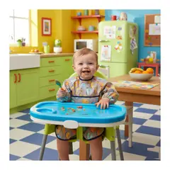 GENERICO - Mandil Infantil ABC con Mangas Pack x 2 Unds