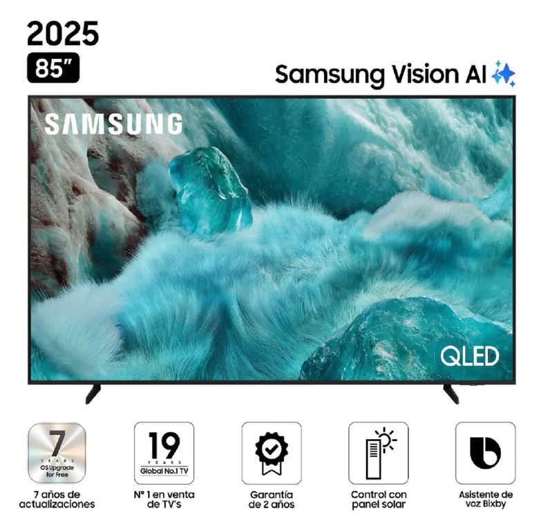 Televisor QLED 85 Visión AI Smart TV QN85Q7FAAGXPE Modelo 2025