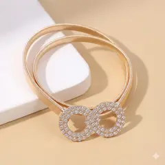 KAST PE - Correa Midas Elástica cinturon para Mujer Dorado