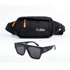 GUDSHET - Canguro color negro + Lentes de Sol GANG UV400