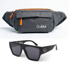 GUDSHET - Canguro color gris + Lentes de Sol GANG UV400