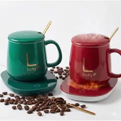 GENERICO - Set Taza Eléctrica Calentadora para Escritorio