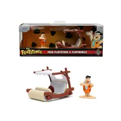 JADA TOYS - Los Picapiedras y Troncomovil Escala 1 32