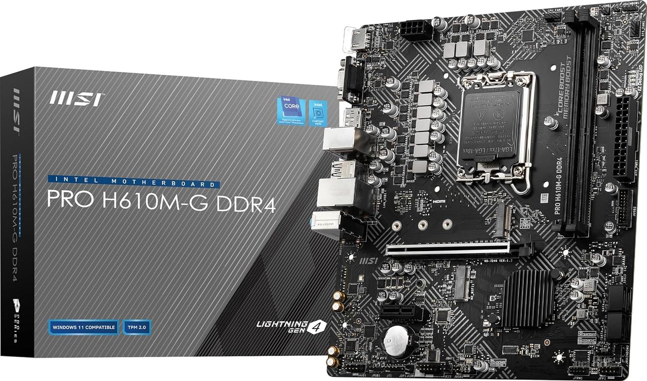 Motherboard PRO H610M-G DDR4 Chipset Intel H610 LGA1700 mATX