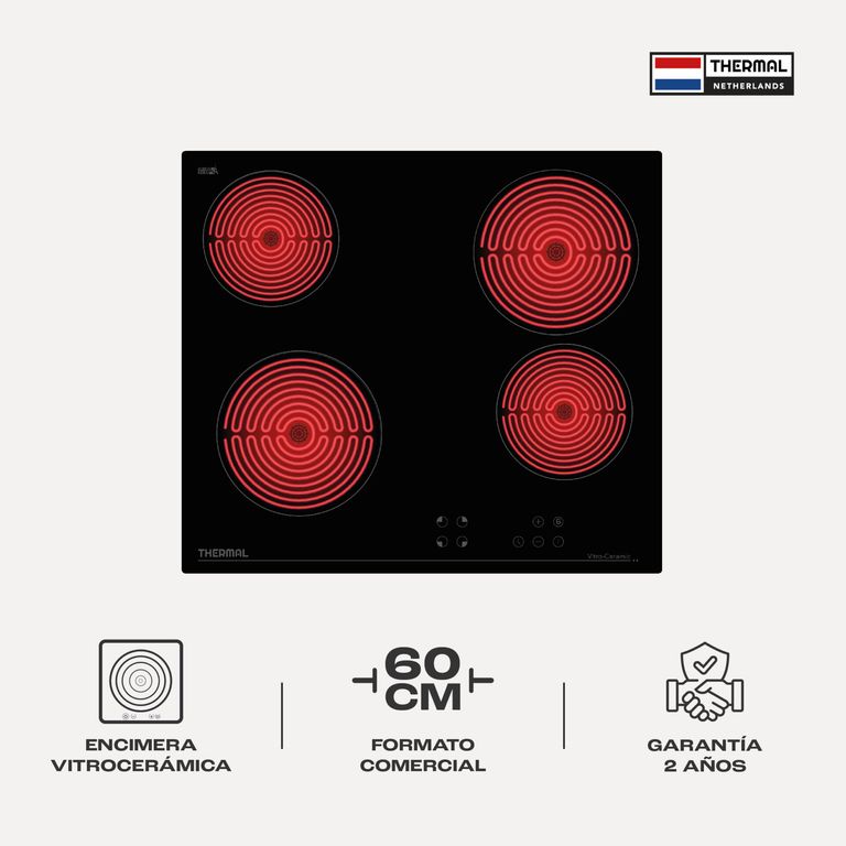 PLACA DE COCINA THERMAL VITRO 4