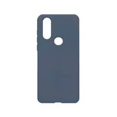 GENERICO - Case Siliconado Motorola One Action Azul