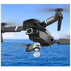 GENERICO - Dron Profesional E88 Pro 4K con Cámara Dual HD WiFi Plegable Principiante