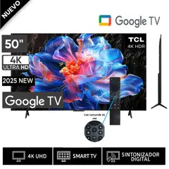 TCL - Nuevo Televisor 50” 50V6C LED UHD 4K Smart TV 2025