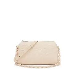 TOUS - Bandolera grande de piel beige Greta