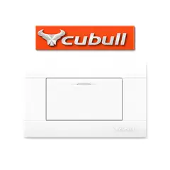 CUBULL - CAJA DE 5 INTERRUPTOR SIMPLE EMPOTRABLE BLANCO
