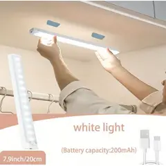 GENERICO - LAMPARA LED CON SENSOR DE MOVIMIENTO – ILUMINACION INTELIGENTE RECARGABLE MAGNETICA 20 CM