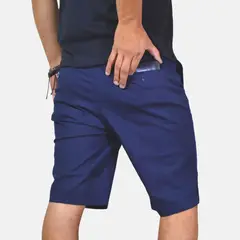 YONISTERS CLOTHING - Short de Algodón Drill Hombre Slim Fit Casual y de Vestir YONISTERS - Estilo Versátil - Azul