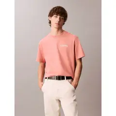 CALVIN KLEIN - Camiseta con logo bordado CK