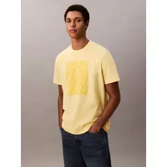 CALVIN KLEIN - Camiseta con diseño estampado con monograma CK