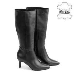 KALURI - Bota Alta para Mujer Kiara 05A Negra