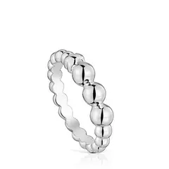 TOUS - SORTIJA PLATA 1ªLEY BOLAS N14