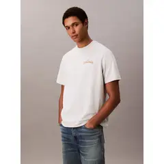 CALVIN KLEIN - Camiseta con logo bordado CK