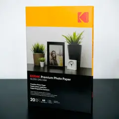 KODAK - Papel 240GSM Premium Gloss Fotográfico A4 20ud