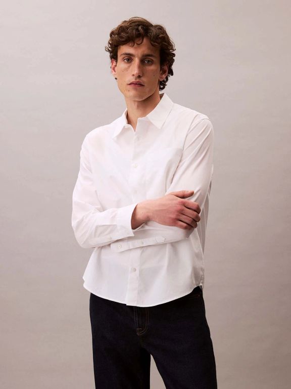 CAMISA LS SOLID POPLIN EASY SHIRT