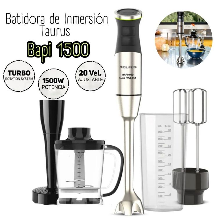 Batidora De Inmersión Bapi 1500 Luxe Full Set