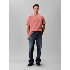 CALVIN KLEIN - Camiseta con logo bordado CK