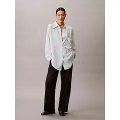 CALVIN KLEIN - Camisa oversize de gasa CK