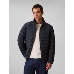 CALVIN KLEIN - Chaqueta puffer de peso medio con capucha y cierre de cremallera CK