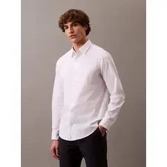 CALVIN KLEIN - Camisa stretch de manga larga CK