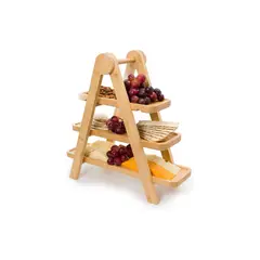 GENERICO - BANDEJA ORGANIZADORA DE BAMBÚ CON 3 NIVELES