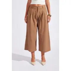 LUVARO - Pantalón Culotte con Pliegues