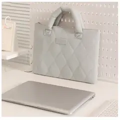 GENERICO - Funda Acolchada para Laptop Portátil de 14 pulgadas tipo Bolso - GRIS