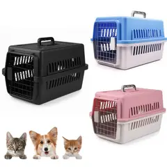 GENERICO - Transportador de Mascota Canil Kennel mediano 48 x 32 x 30 cm Premium