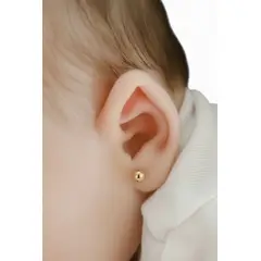 GENERICO - CARLA JOYERÍA - ¡New in Aretes Bolita para Bebé en oro de 18K