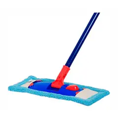 VIRUTEX - MOPA PLANA CLASICA SET MICROACTIVA 35CM CELESTE