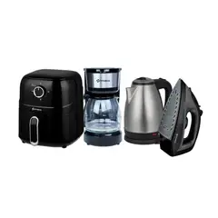 IMACO - Combo Freidora de Aire Imaco+Cafetera+Hervidor+Plancha