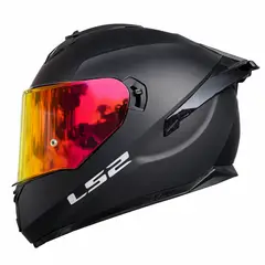 LS2 - CASCO FF806 FUSION NEGRO MATE VISOR TORNASOLADO