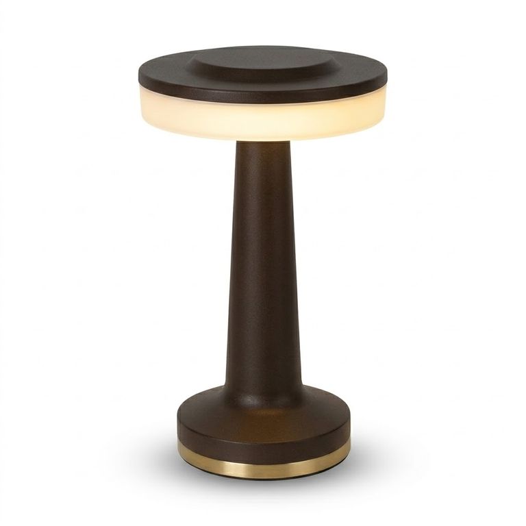 Lámpara De Mesa Ariel 5W 3 Tonos de Luz Dimable Negro Innálabrico