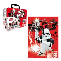 TOYNG - Rompecabezas 60 Piezas,Caja Metalica Metalizada Star Wars Viii