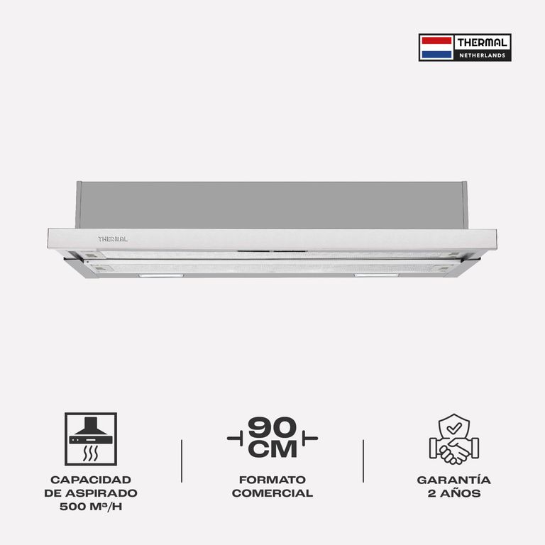 CAMPANA EXTENSIBLE THERMAL PULL OUT RVS 90