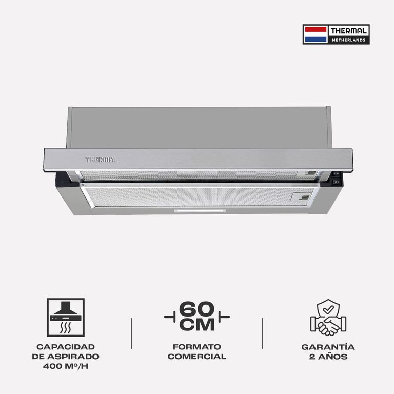 CAMPANA EXTENSIBLE THERMAL PULL OUT RVS 60